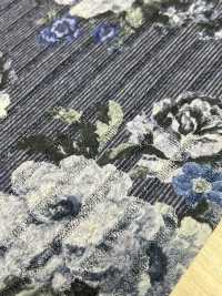 59011-41 Tereko Stripe Transfer Print Motivo A Rose Grande[Tessile / Tessuto] AZIENDA SAKURA Sottofoto