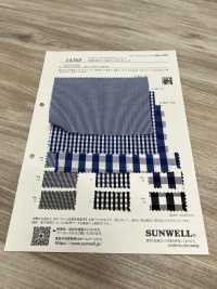 14268 Tinti In Filo 100/2×80 Fili Quadretti Quadretti[Tessile / Tessuto] SUNWELL Sottofoto