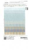14344 Lawn rigato in cotone/poliestere biologico