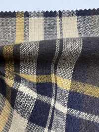 26201 20 Fili Tinti In Filo Singolo/tessuto Piatto Di Lino Fuzzy Check[Tessile / Tessuto] SUNWELL Sottofoto