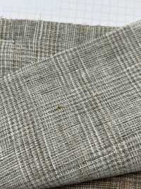 1159 Linen Glen Check Rondella Lavorazione[Tessile / Tessuto] Tessuto Pregiato Sottofoto