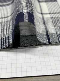 7680 Lino Cotone Check[Tessile / Tessuto] Tessuto Pregiato Sottofoto