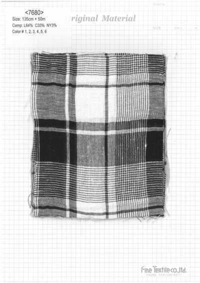 7680 Quadri in lino e cotone