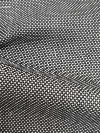 7212 Angolo In Bianco E Nero Di Seta Di Lana[Tessile / Tessuto] Tessuto Pregiato Sottofoto