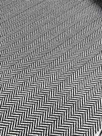 7212 Angolo In Bianco E Nero Di Seta Di Lana[Tessile / Tessuto] Tessuto Pregiato Sottofoto