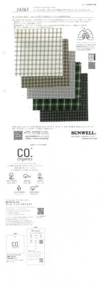 14363 Cordot Organics (R) 60 Filettatura Singola Craft Washer Processing Mini Check[Tessile / Tessuto] SUNWELL Sottofoto