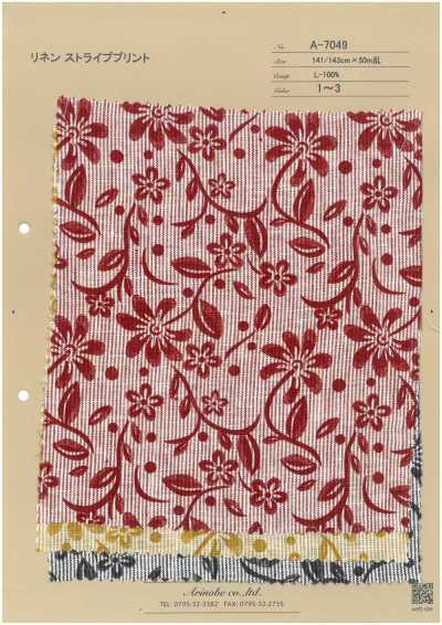 A-7049 Stampa a righe in lino