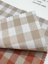 52300 C30S Earth Gingham[Tessile / Tessuto] VANCET Sottofoto
