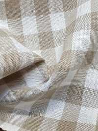 52300 C30S Earth Gingham[Tessile / Tessuto] VANCET Sottofoto