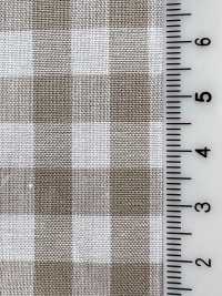 52300 C30S Earth Gingham[Tessile / Tessuto] VANCET Sottofoto