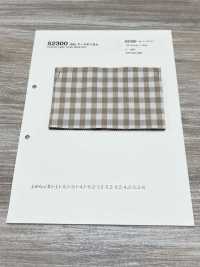 52300 C30S Earth Gingham[Tessile / Tessuto] VANCET Sottofoto