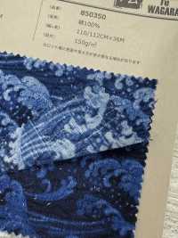 850350 Motivo Giapponese In Stile Denim Tsumugi Shantung SEVENBERRY®[Tessile / Tessuto] VANCET Sottofoto