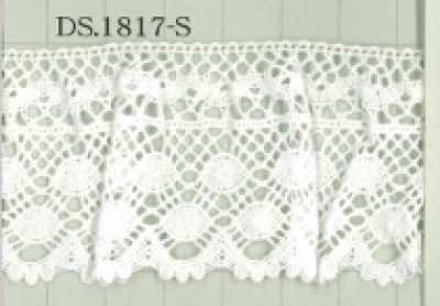 DS1817-S Merletto elasticizzato, merletto con volant 40 mm