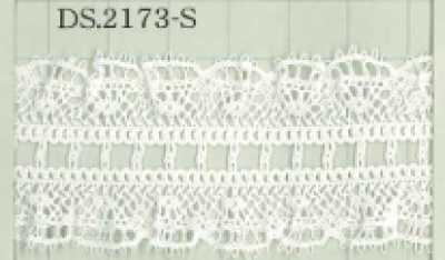 DS2173-S Merletto elasticizzato Merletto a volant Merletto a scaletta 32 mm