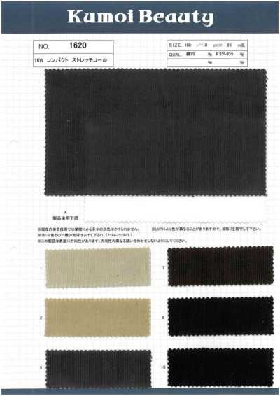 1620 Velluto a coste elasticizzato compatto 16W