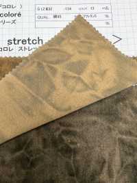 DCL238 Stretch Velveteen Decolore (Candeggina Non Uniforme)[Tessile / Tessuto] Kumoi Beauty (Chubu Velveteen Velluto A Coste) Sottofoto