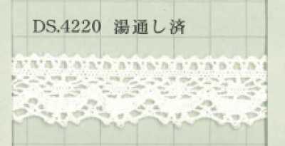 DS4220 Merletto torchon larghezza 21 mm prelavato