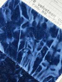 DCL128-ID Decorore Kanpachi Twill Weave Velveteen Indigo Dye[Tessile / Tessuto] Kumoi Beauty (Chubu Velveteen Velluto A Coste) Sottofoto