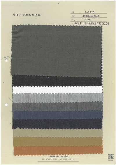 A-1710 Twill denim leggero