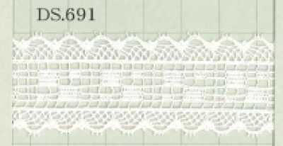 DS691 Merletto di cotone 28 mm