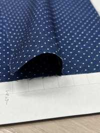 P2280-pindot Chambray Discharge Print Pin Dot[Tessile / Tessuto] Tessuto Yoshiwa Sottofoto