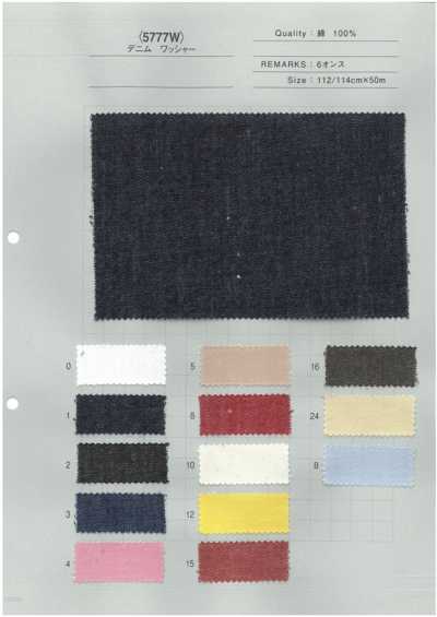5777W Ampia gamma di colori Finitura denim wash 5oz