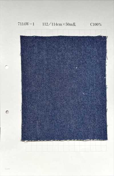 7114W Colore finitura denim wash blu navy 14oz