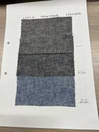 L1571R Salopette In Cotone E Lino Indaco[Tessile / Tessuto] Tessuto Yoshiwa Sottofoto