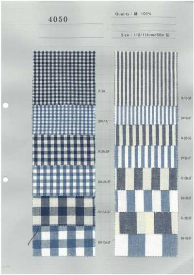 4050 Quadretti gingham indaco 5 oz
