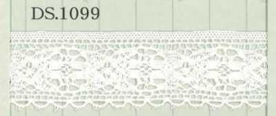 DS1099 Merletto di cotone Larghezza: 22 mm