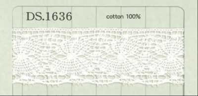 DS1636 Merletto in cotone Larghezza: 24mm