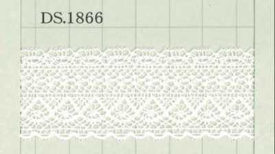 Merletto in cotone Larghezza: 28 mm