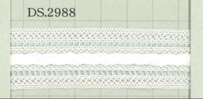 DS2988 Merletto di cotone Larghezza: 23 mm