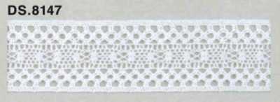 Merletto in cotone Larghezza: 27 mm