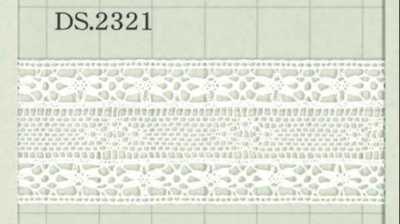 Merletto in cotone Larghezza: 28 mm