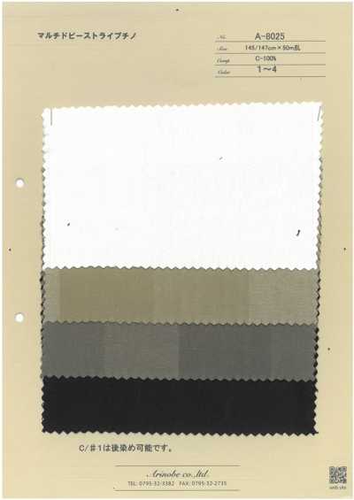 A-8025 Chino a righe multi-dobby