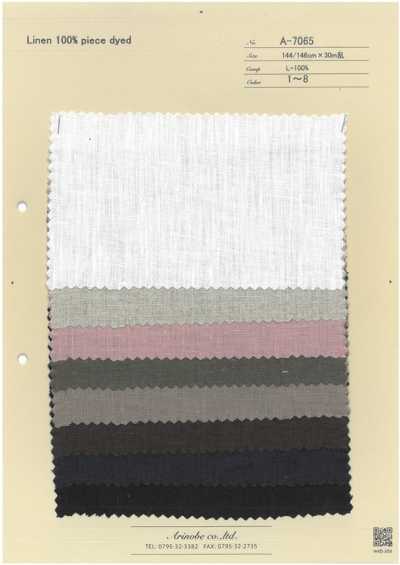 A-7065 100% lino tinto in pezza
