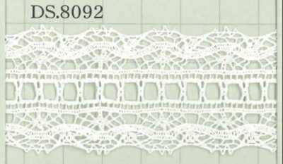 Merletto di cotone Larghezza: 33 mm