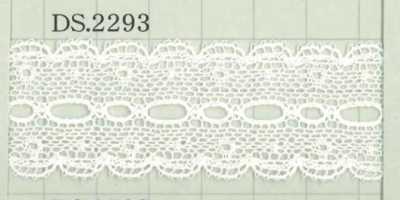 DS2293 Merletto in cotone Larghezza: 20mm