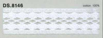 Merletto di cotone Larghezza: 26 mm