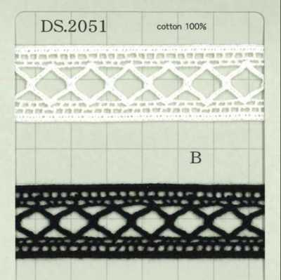 DS2051 Merletto a scala Larghezza: 21 mm