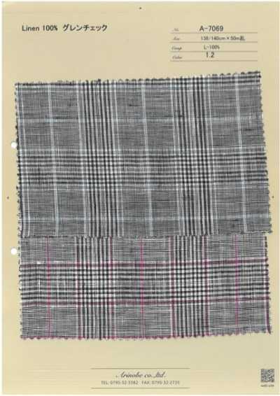 A-7069 Lino 100% Glen Check