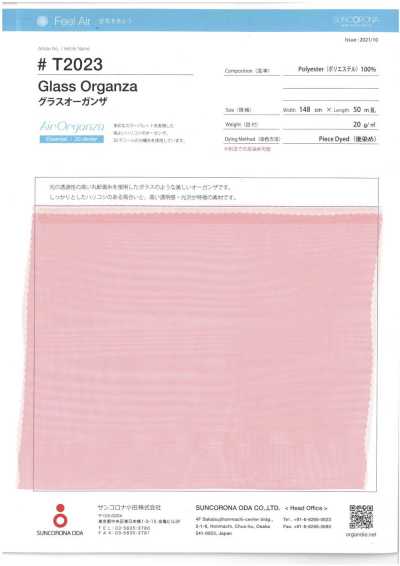 T2023 Organza di vetro
