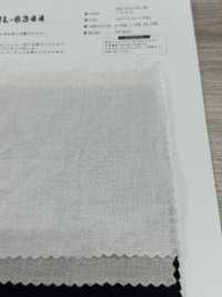 CHL-6344 Lavorazione A Rondella Stile Voile Naturale In Lino[Tessile / Tessuto] Fibra Di Kuwamura Sottofoto