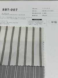 SBT-007 Strisce Lavate Antirughe Naturali Organiche[Tessile / Tessuto] Fibra Di Kuwamura Sottofoto