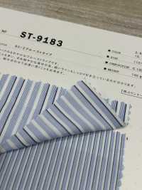 ST-9183 80/2 Striscia Blu[Tessile / Tessuto] Fibra Di Kuwamura Sottofoto