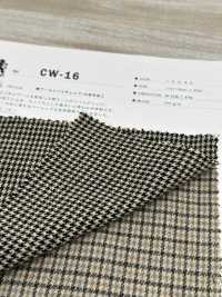 CW-16 Cotone Lana Twill Check/W Lavorazione Fuzzy[Tessile / Tessuto] Fibra Di Kuwamura Sottofoto