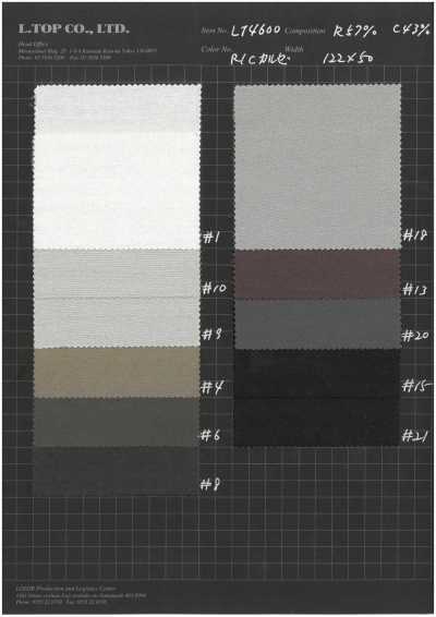 LT4600 Fodera in kersey di rayon e cotone