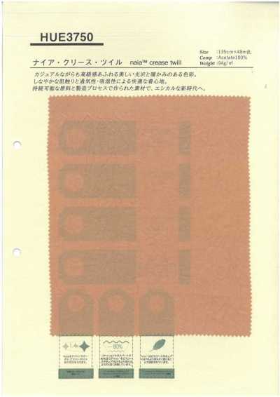 HUE3750 Twill stropicciato Nia