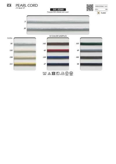 SIC-3280 Cordoncino perlato